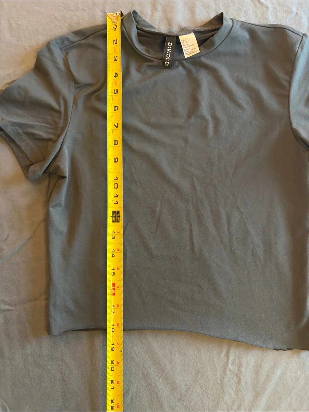 Madewell Boxy Crewneck Tee in Slate Gray